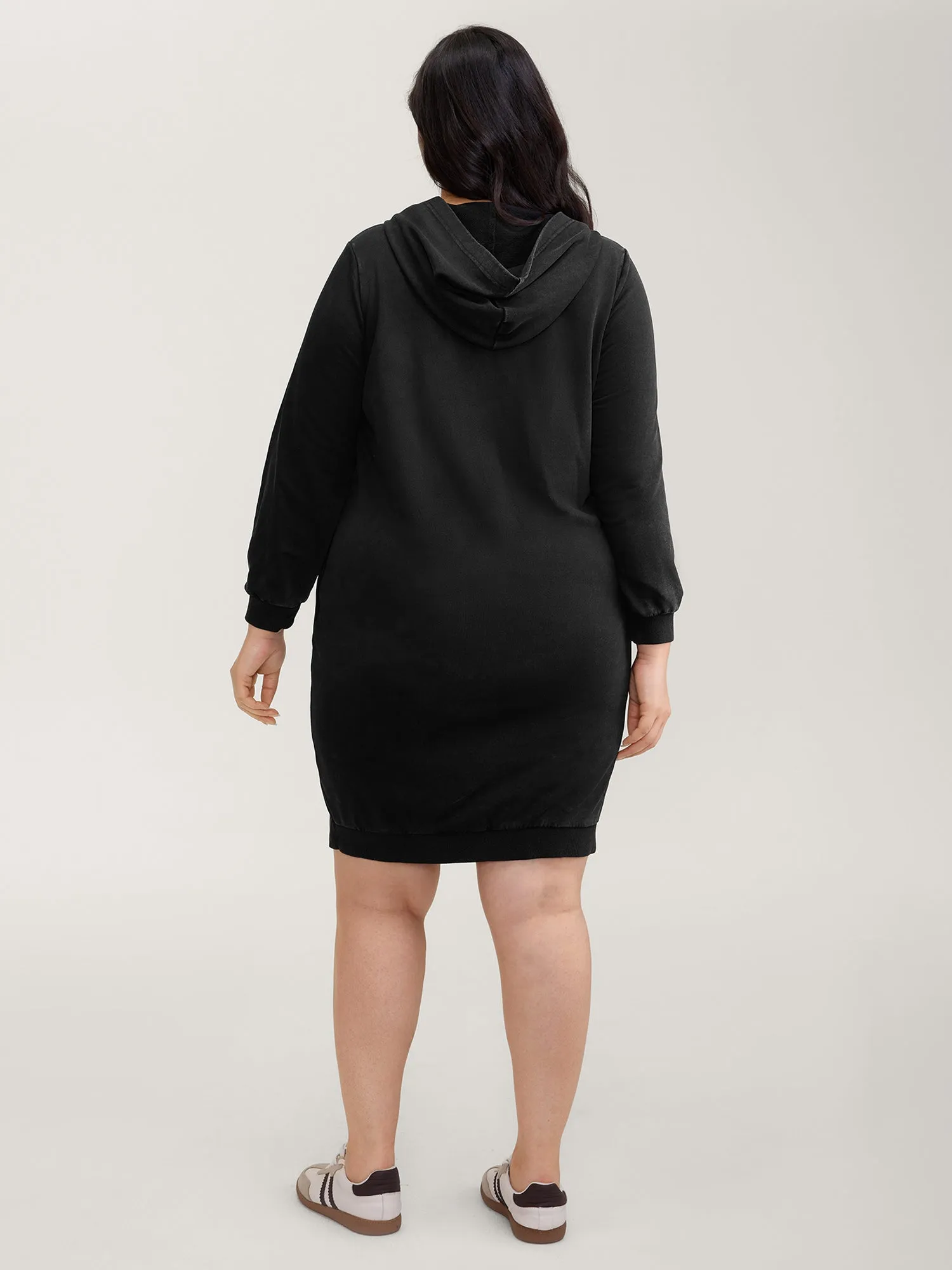 Vintage Hooded Sweatshirt Midi Dress sold by Bloomchic product image thumbnail 4