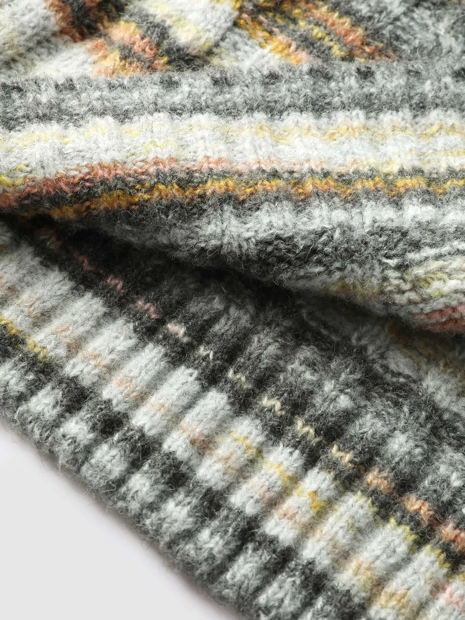 Heather Twist Textured Round Neck Pullover sold by Bloomchic product image thumbnail 5