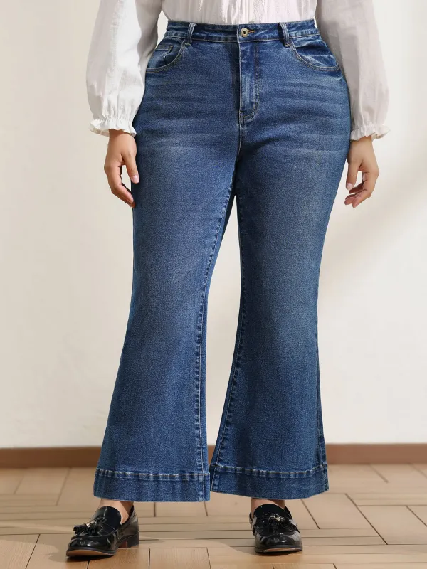 Stretchy Soft Bootcut Jeans sold by Bloomchic