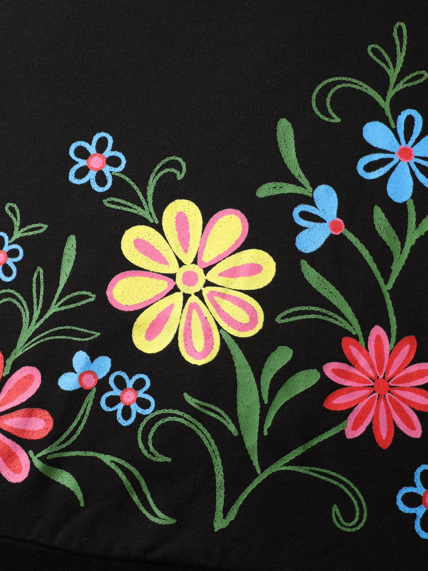 Floral Sheer Lined Contrast Sweatshirt sold by Bloomchic product image thumbnail 5