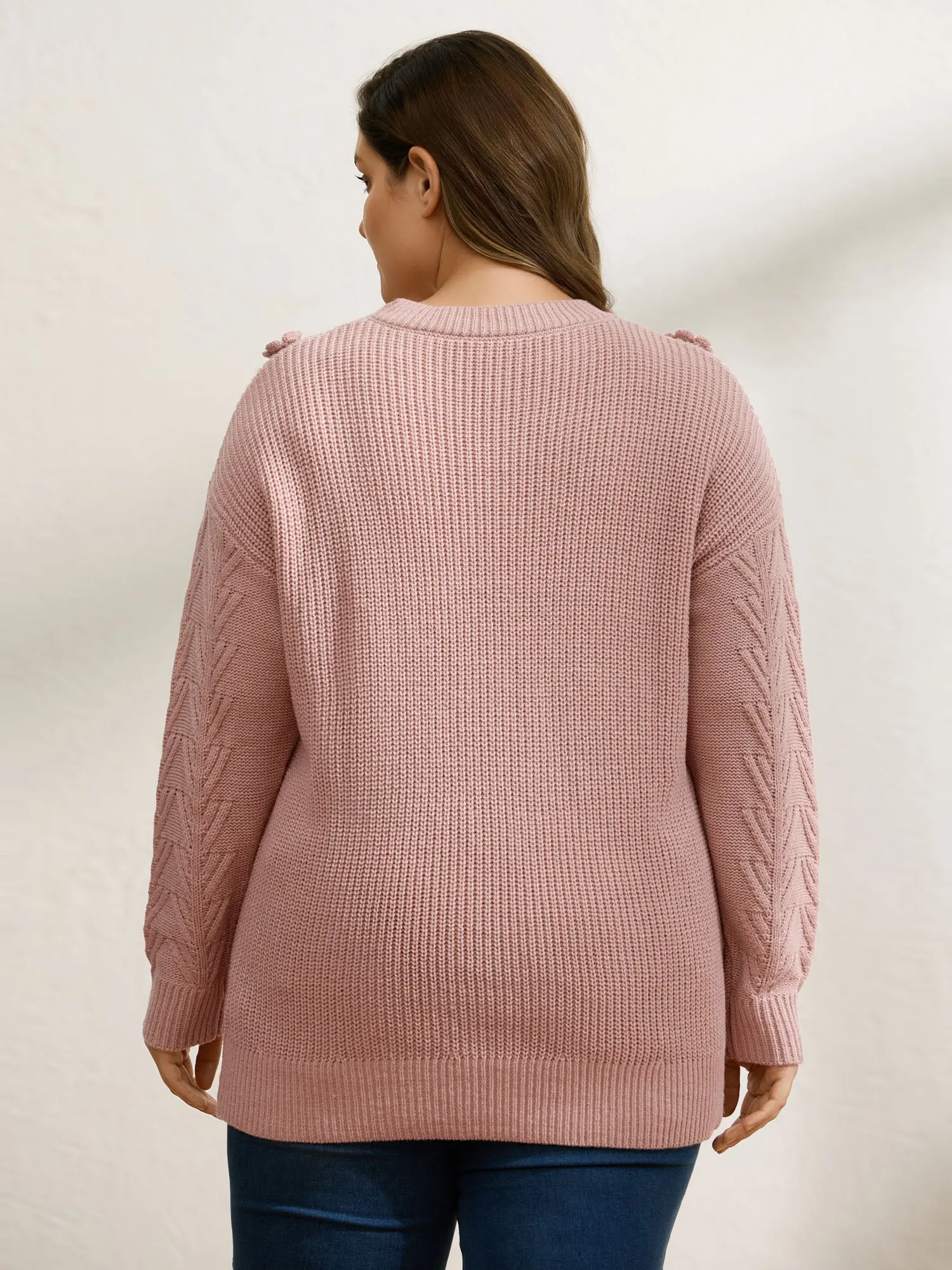 3D Floral Textured Pullover sold by Bloomchic product image thumbnail 4