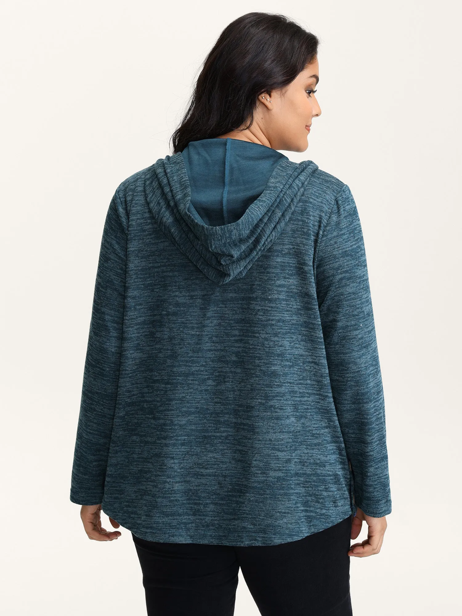 Heather Faux Cashmere Boho Stripe Coat sold by Bloomchic product image thumbnail 4