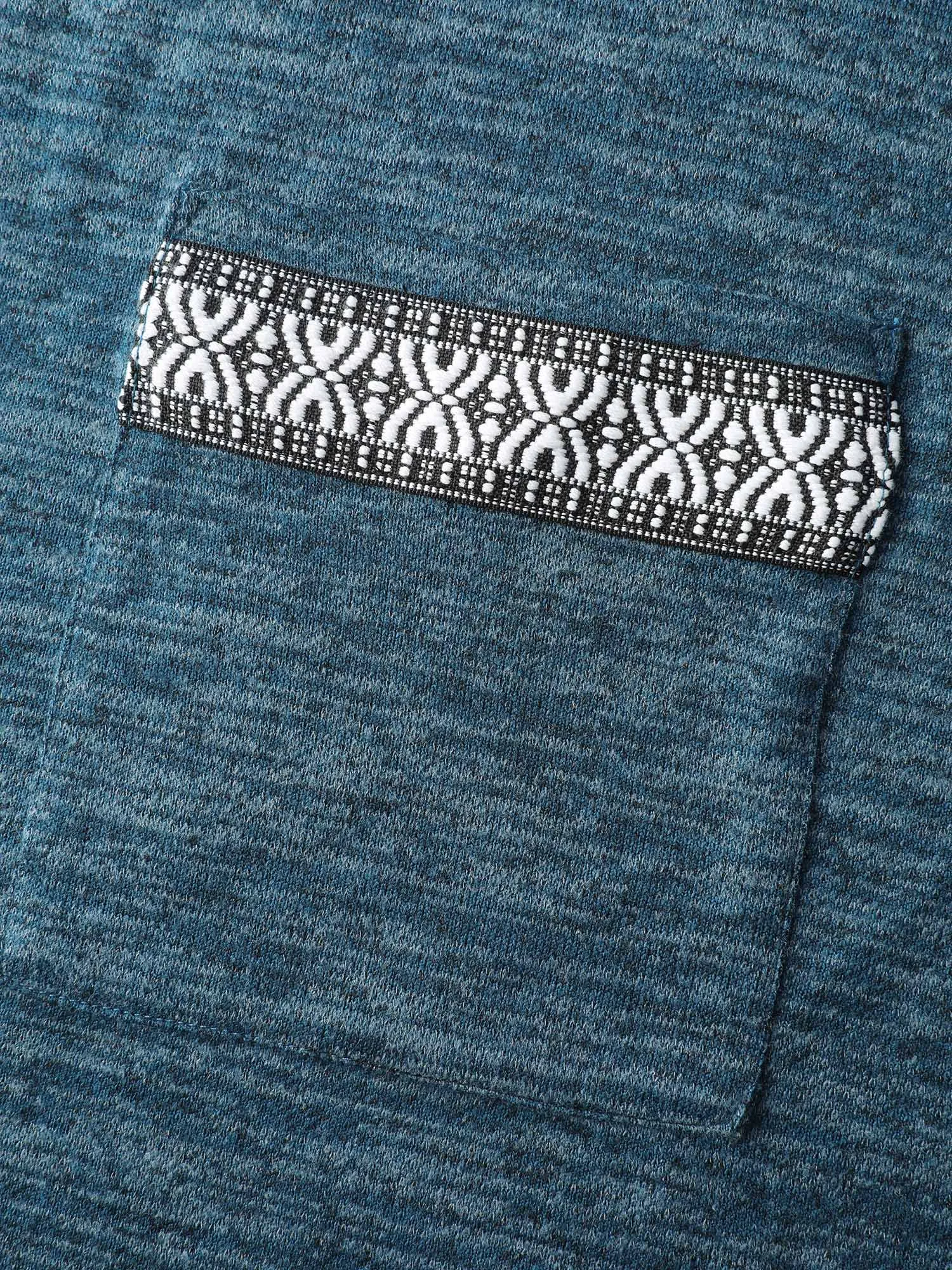 Heather Faux Cashmere Boho Stripe Coat sold by Bloomchic product image thumbnail 5