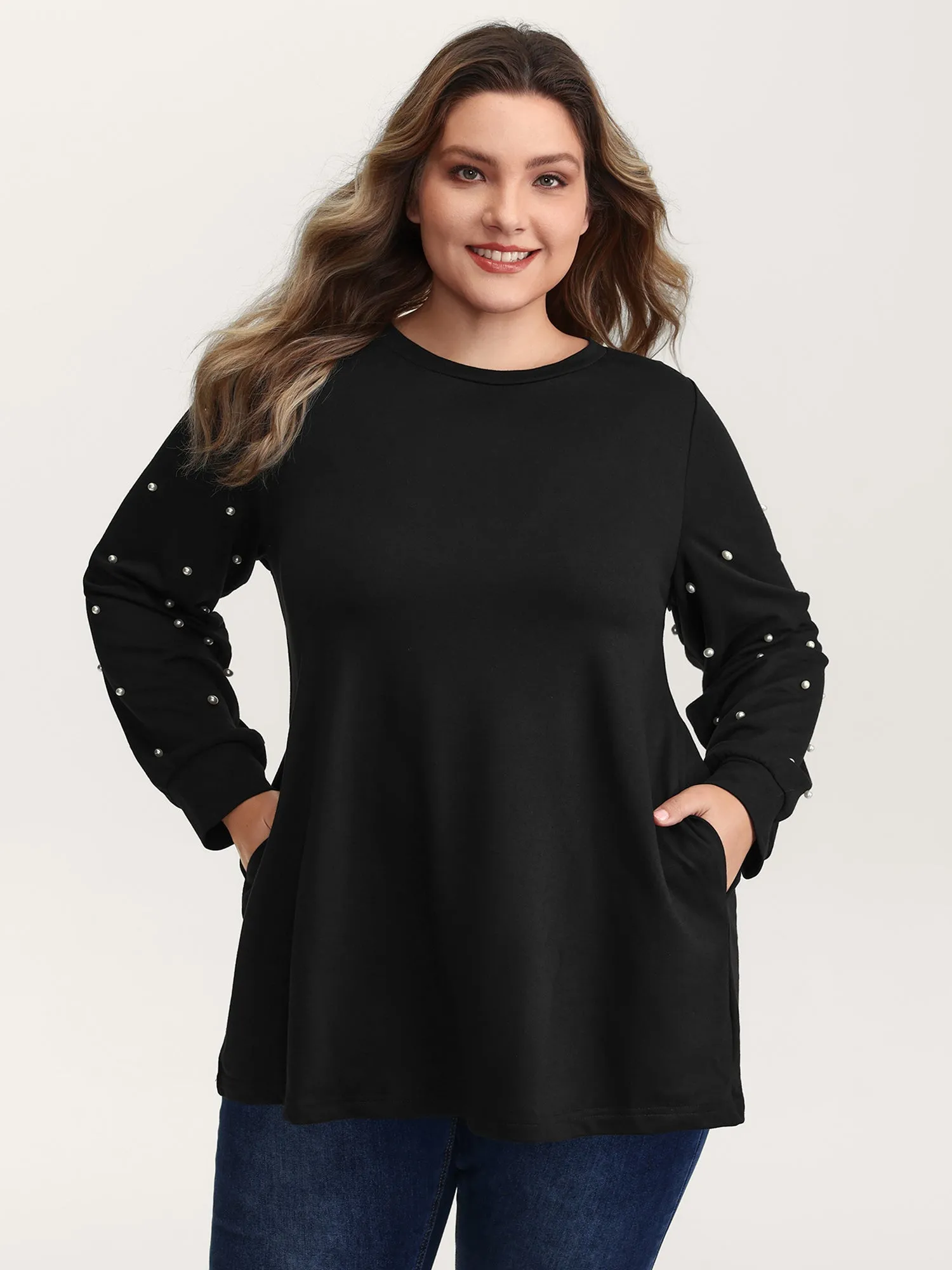 Bubble Beads Pockets Solid Top sold by Bloomchic