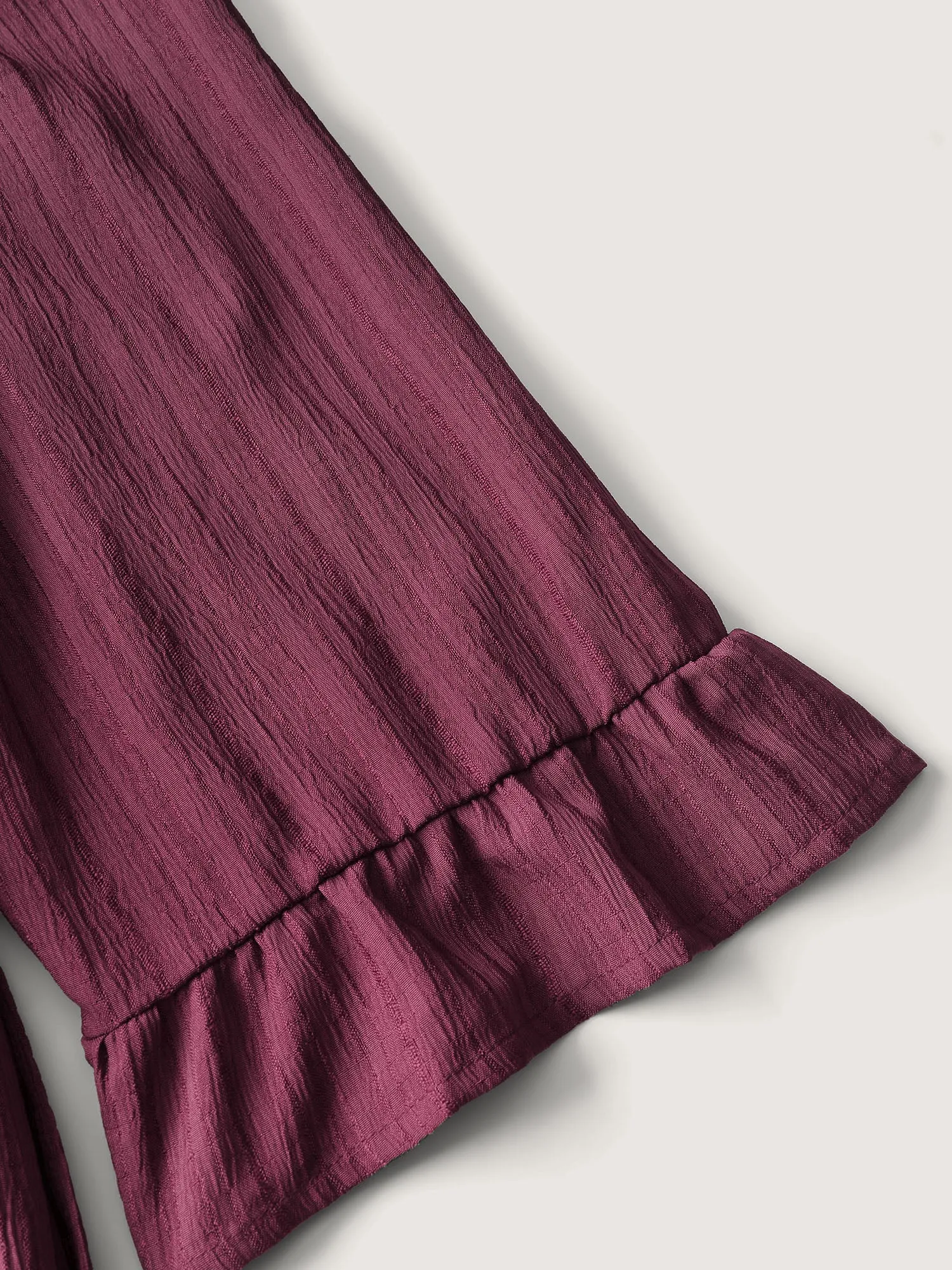 Wide Pleated Waist Backless Tie Jumpsuit sold by Bloomchic product image thumbnail 5