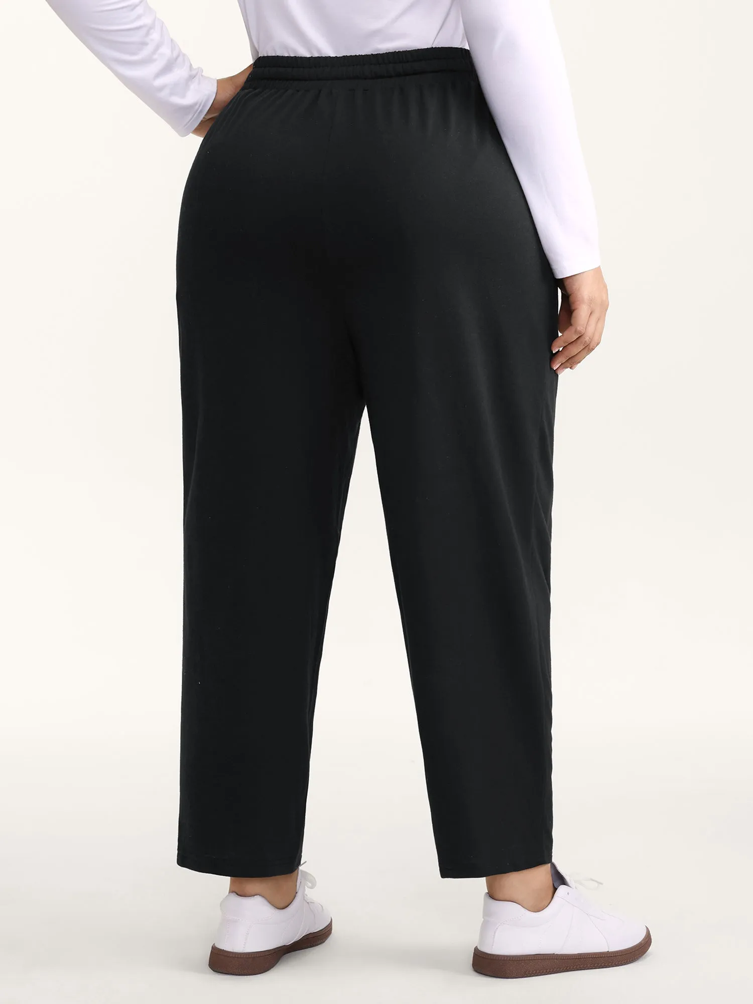 Drawstring Waist Straight-Leg Pants sold by Bloomchic product image thumbnail 5