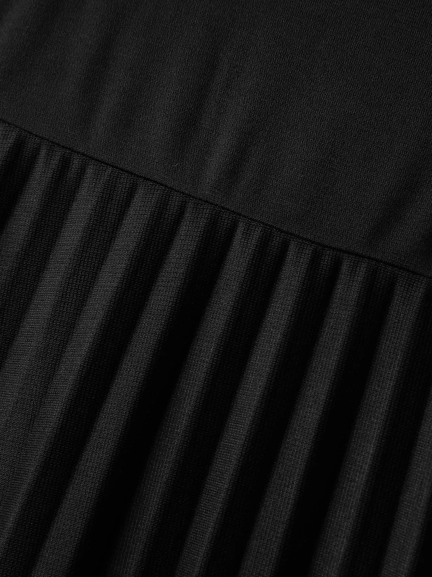 Neck Cut-Out Pleated Stretchy Midi Dress sold by Bloomchic product image thumbnail 5