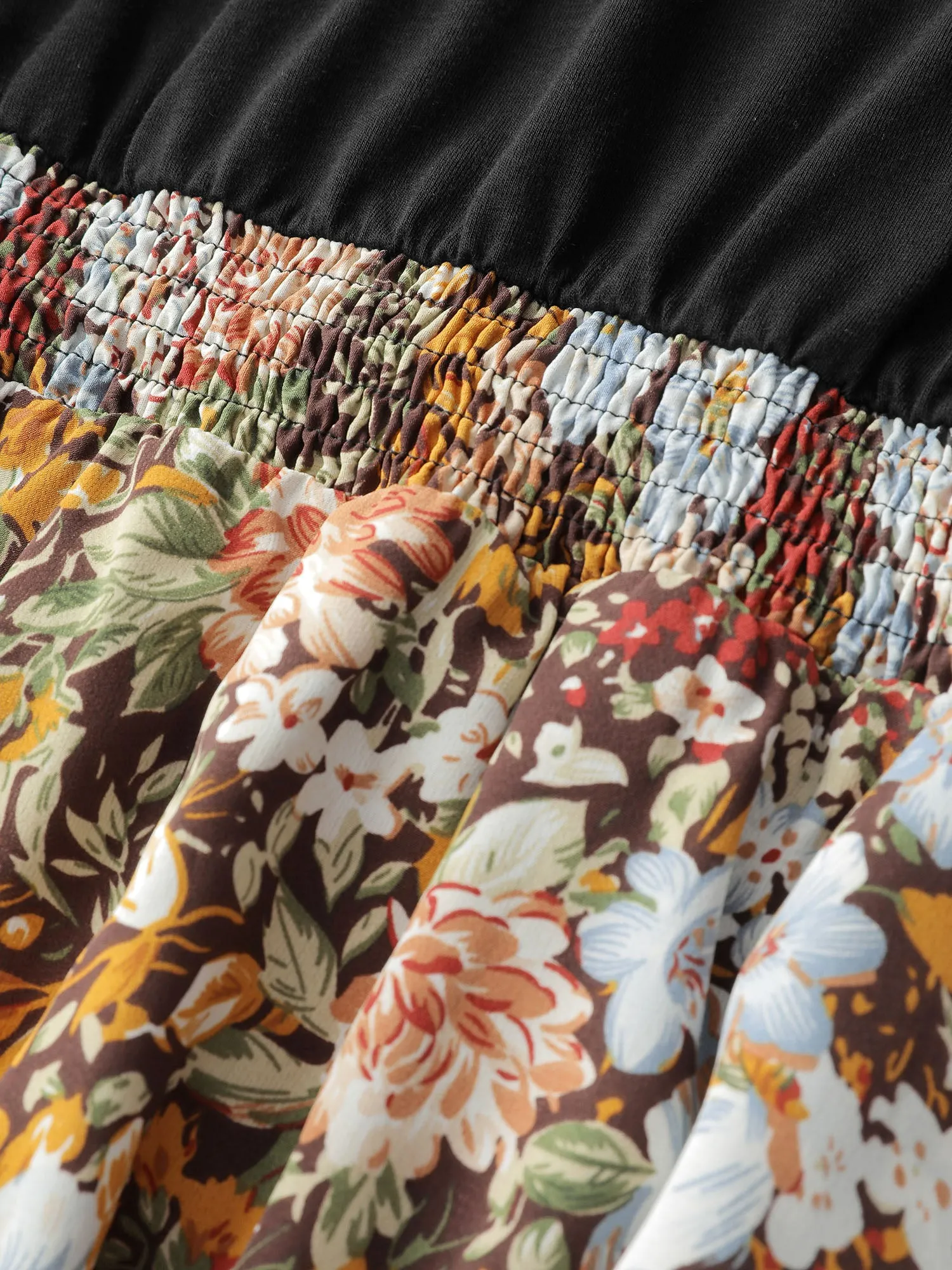 Floral Print High-Low Hem Midi Dress sold by Bloomchic product image thumbnail 5
