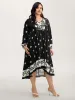 Floral Print Pockets A-Line Flowy Midi Dress sold by Bloomchic