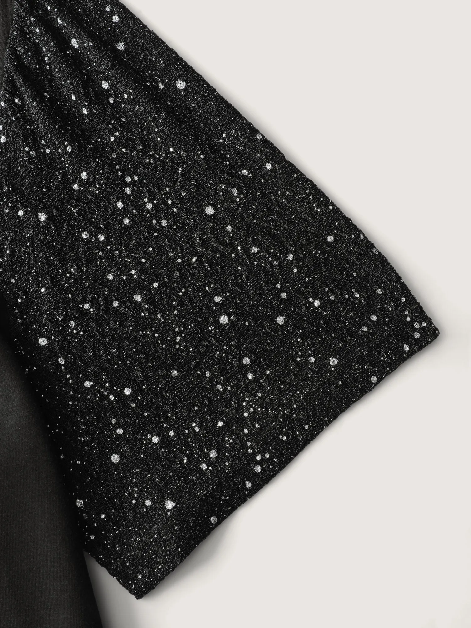 Shimmery Stretchy Spliced Fitted T-Shirt sold by Bloomchic product image thumbnail 5