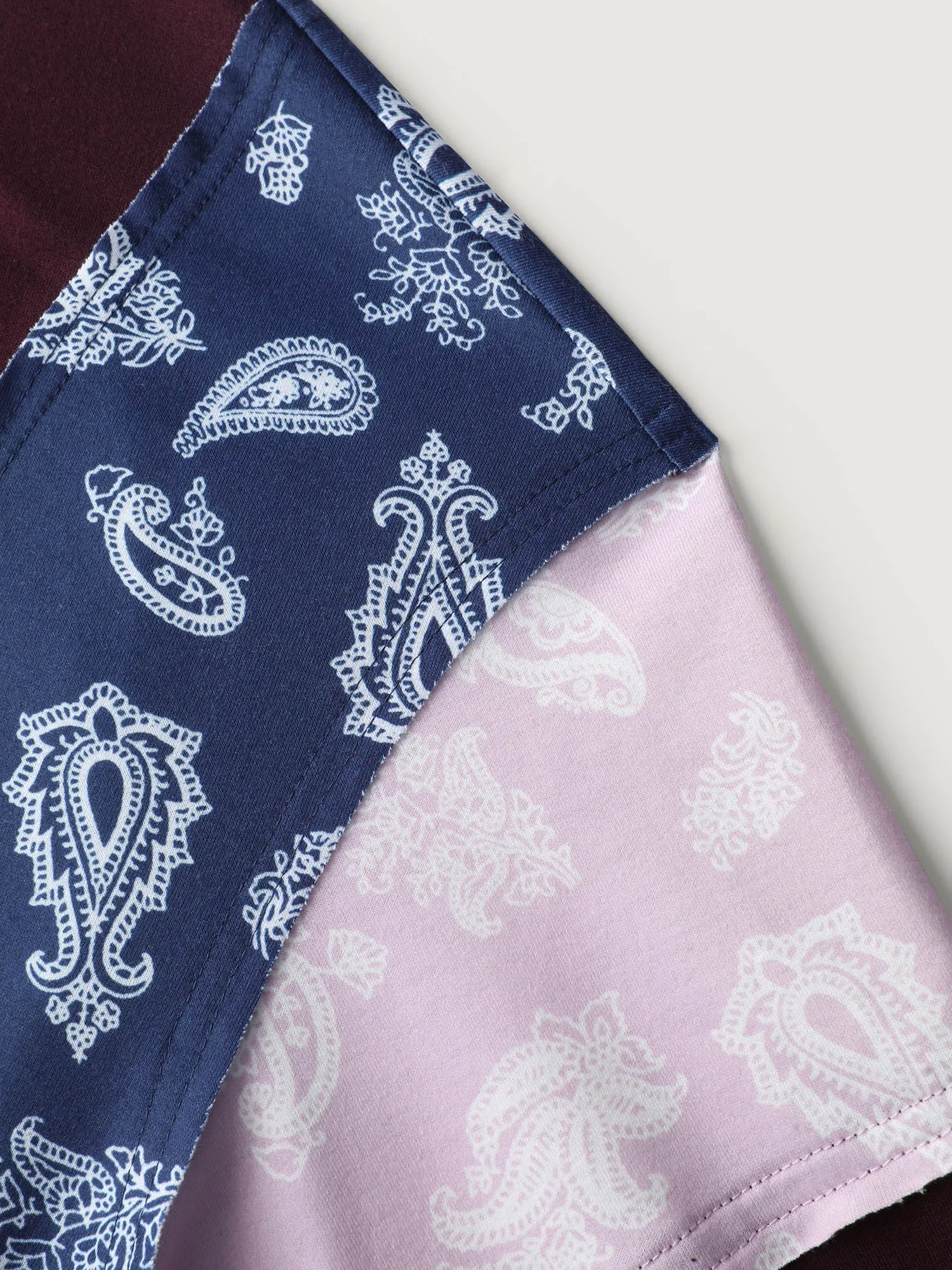 Floral Print Contrast Relaxed-Fit Sweatshirt sold by Bloomchic product image thumbnail 5