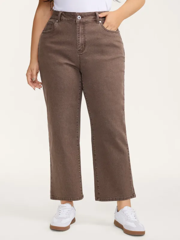 Colorful Cowboy Straight-Leg Jeans sold by Bloomchic