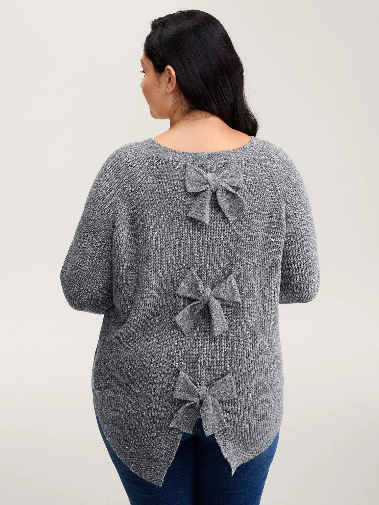Back Bow Split Back Pullover sold by Bloomchic product image thumbnail 4