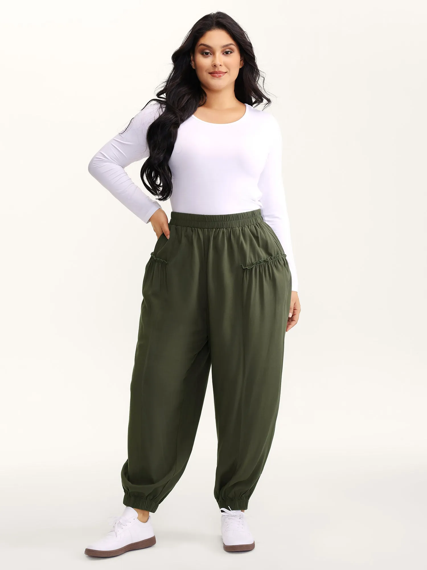 Ruffled Inclusive Jogger Pants sold by Bloomchic product image thumbnail 2