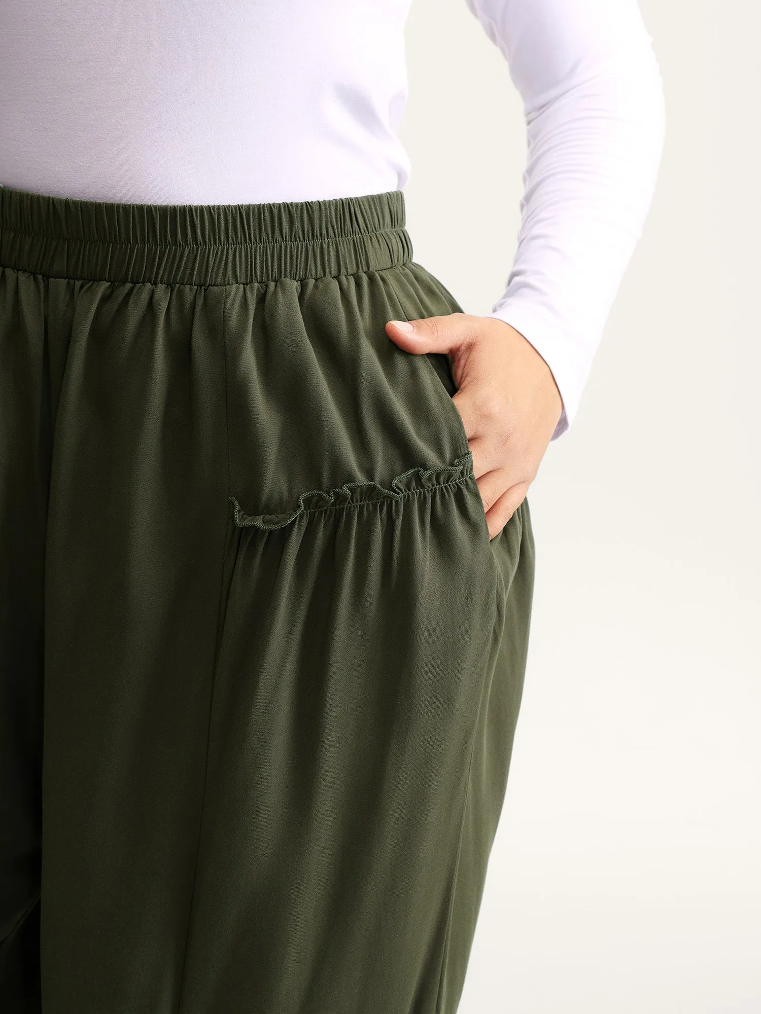 Ruffled Inclusive Jogger Pants sold by Bloomchic product image thumbnail 3