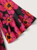 Floral Print Square Neck Pockets Maxi Dress sold by Bloomchic