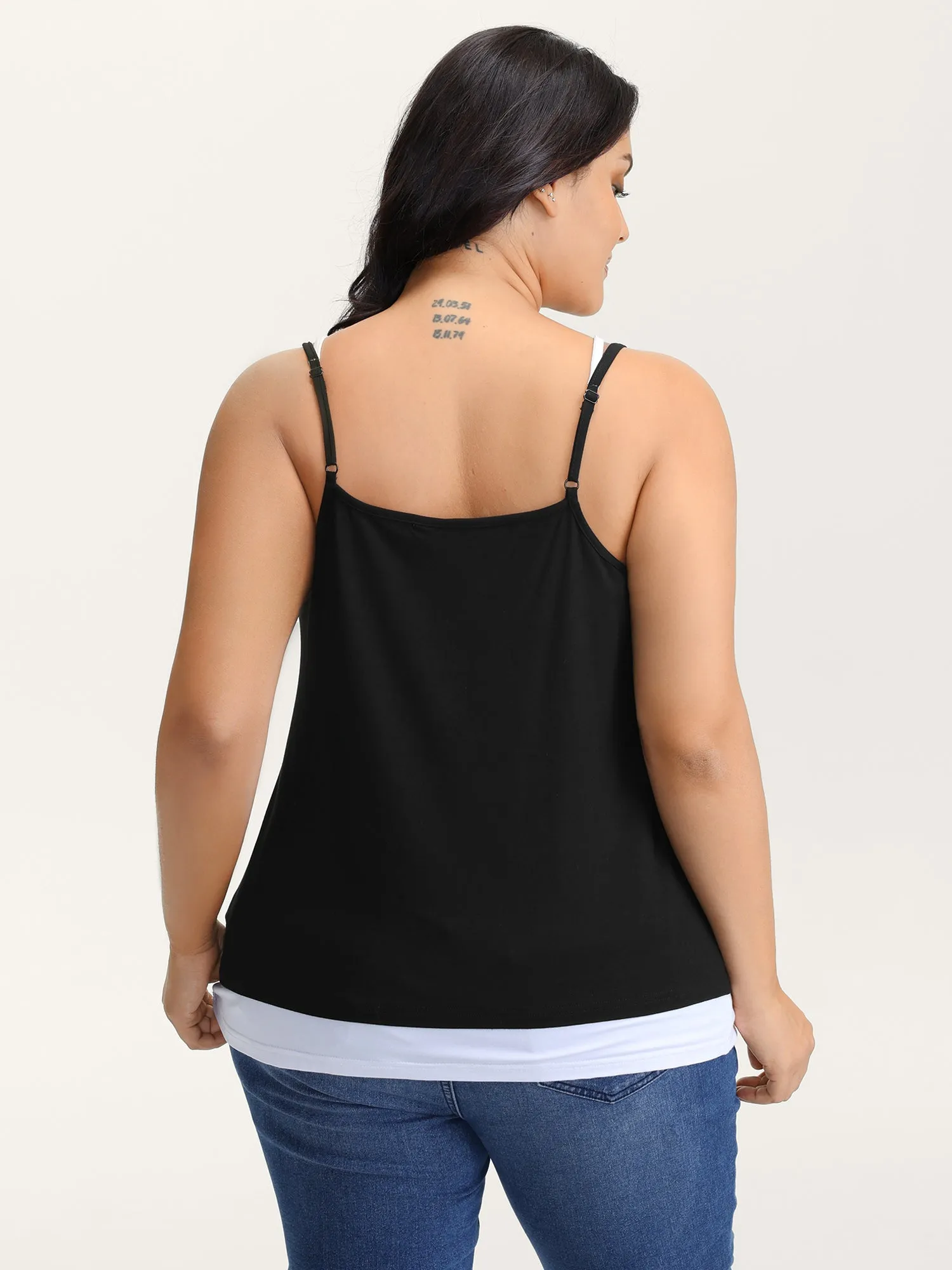 Supersoft Thin Straps Fitted Tank Top sold by Bloomchic product image thumbnail 4