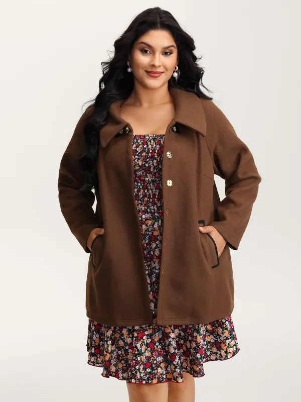 Metal Detail Pockets Jacket sold by Bloomchic