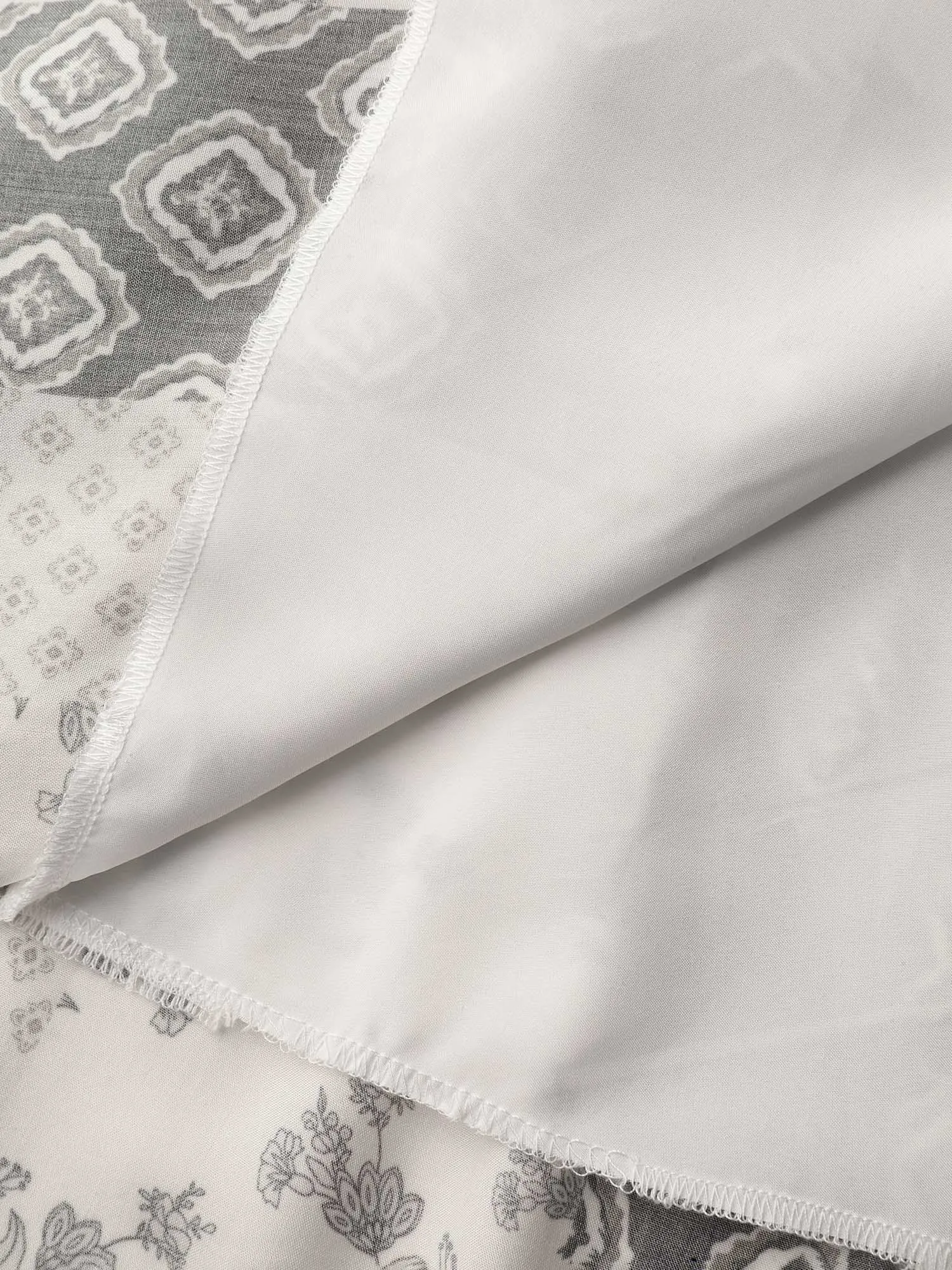 Colorblock Collage Print Tiered Midi Dress sold by Bloomchic product image thumbnail 5