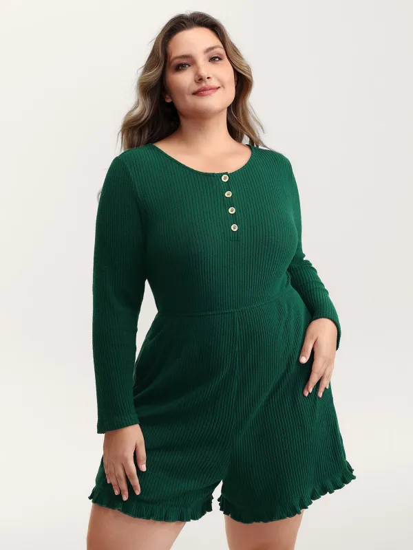 Skin-Friendly Textured Sleep Romper sold by Bloomchic
