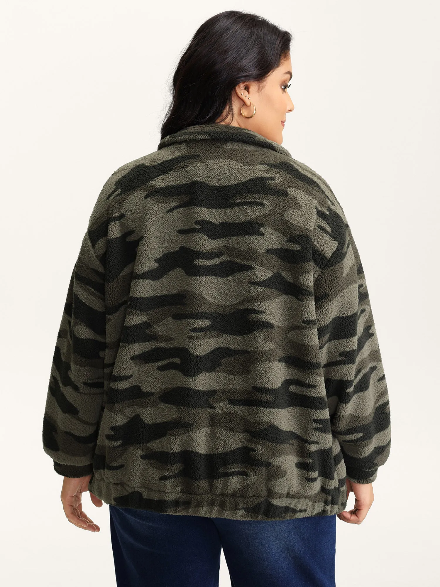 Camouflage Zipper Pocket Jacket sold by Bloomchic product image thumbnail 4