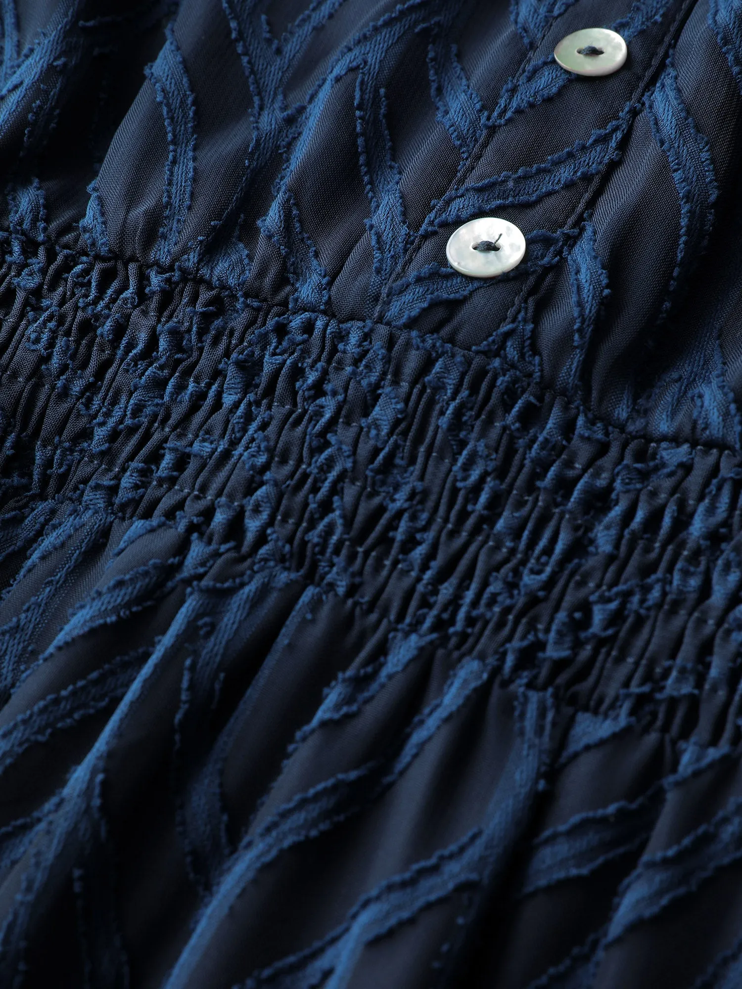 Sheer Jacquard Stretchy Waist Midi Dress sold by Bloomchic product image thumbnail 5