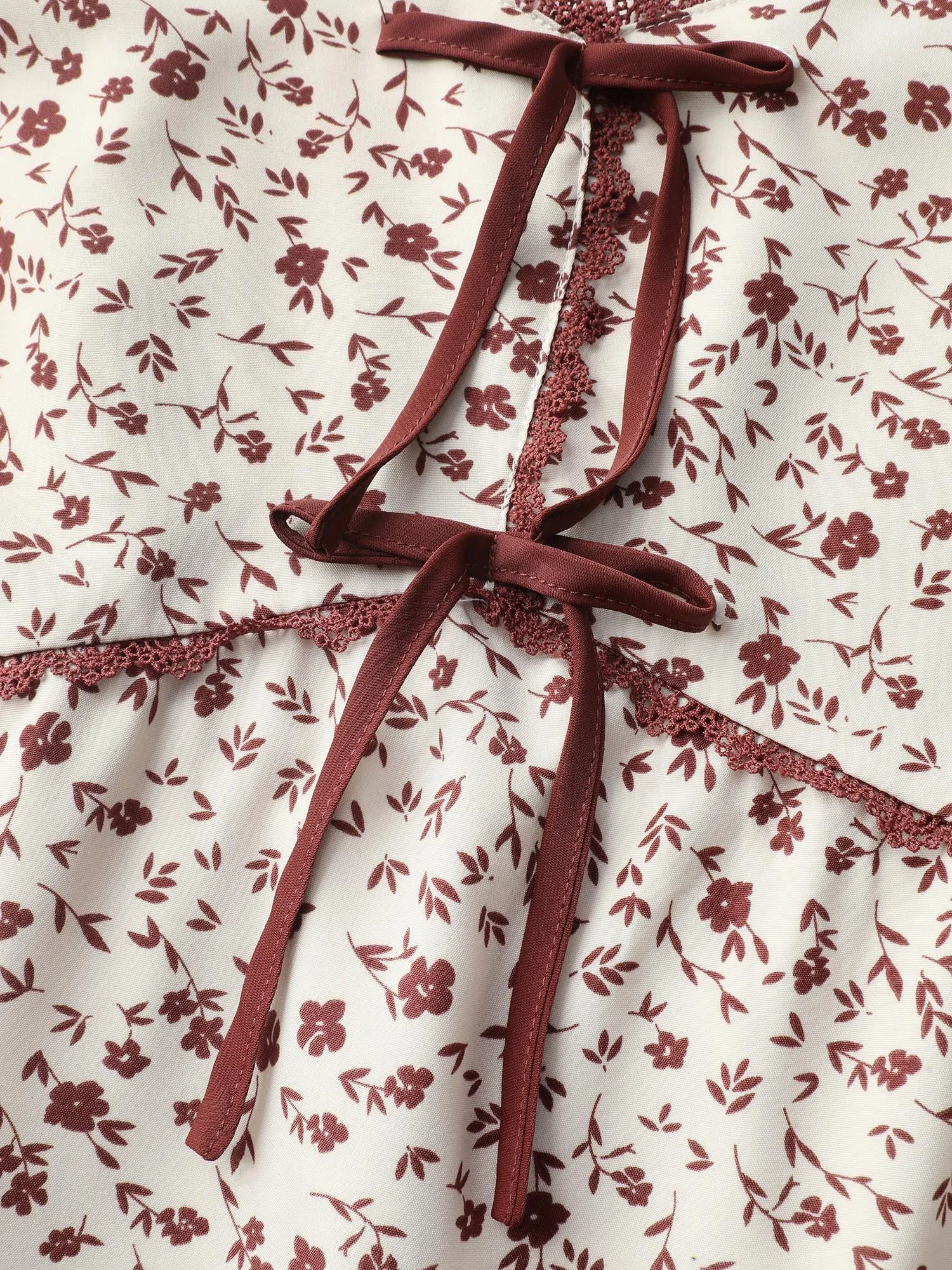 Bowknot Detail Stretchy Waist-Defining Midi Dress sold by Bloomchic product image thumbnail 5