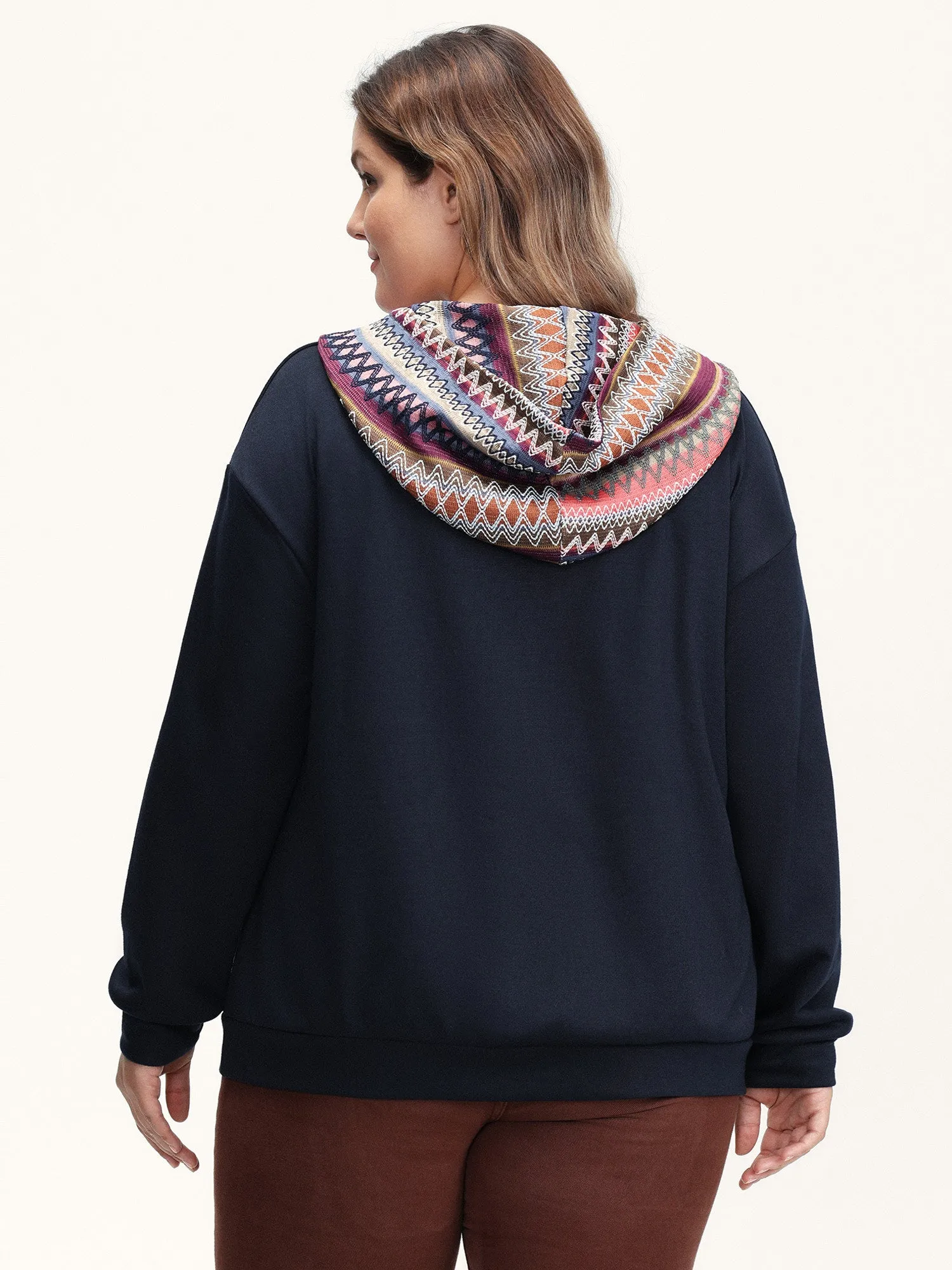 Colorful Pockets Relaxed-Fit Hoodie sold by Bloomchic product image thumbnail 4