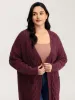 Textured Super Stretchy Pockets Knit Cardigan sold by Bloomchic