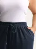 Textured Waist Drawstring Jogger Pants sold by Bloomchic