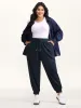 Textured Waist Drawstring Jogger Pants sold by Bloomchic