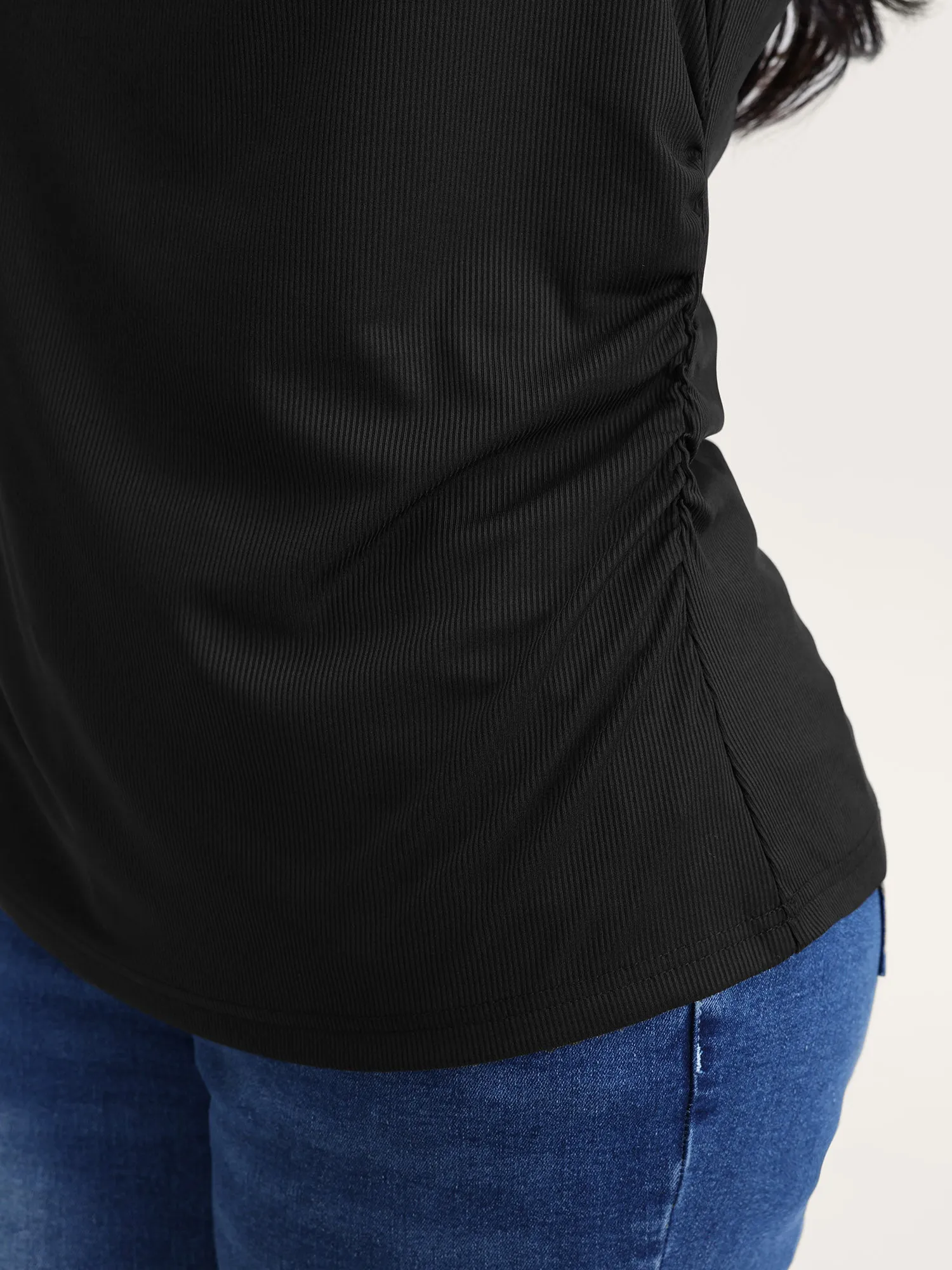 Asymmetric Gathered Fitted Vest sold by Bloomchic product image thumbnail 3