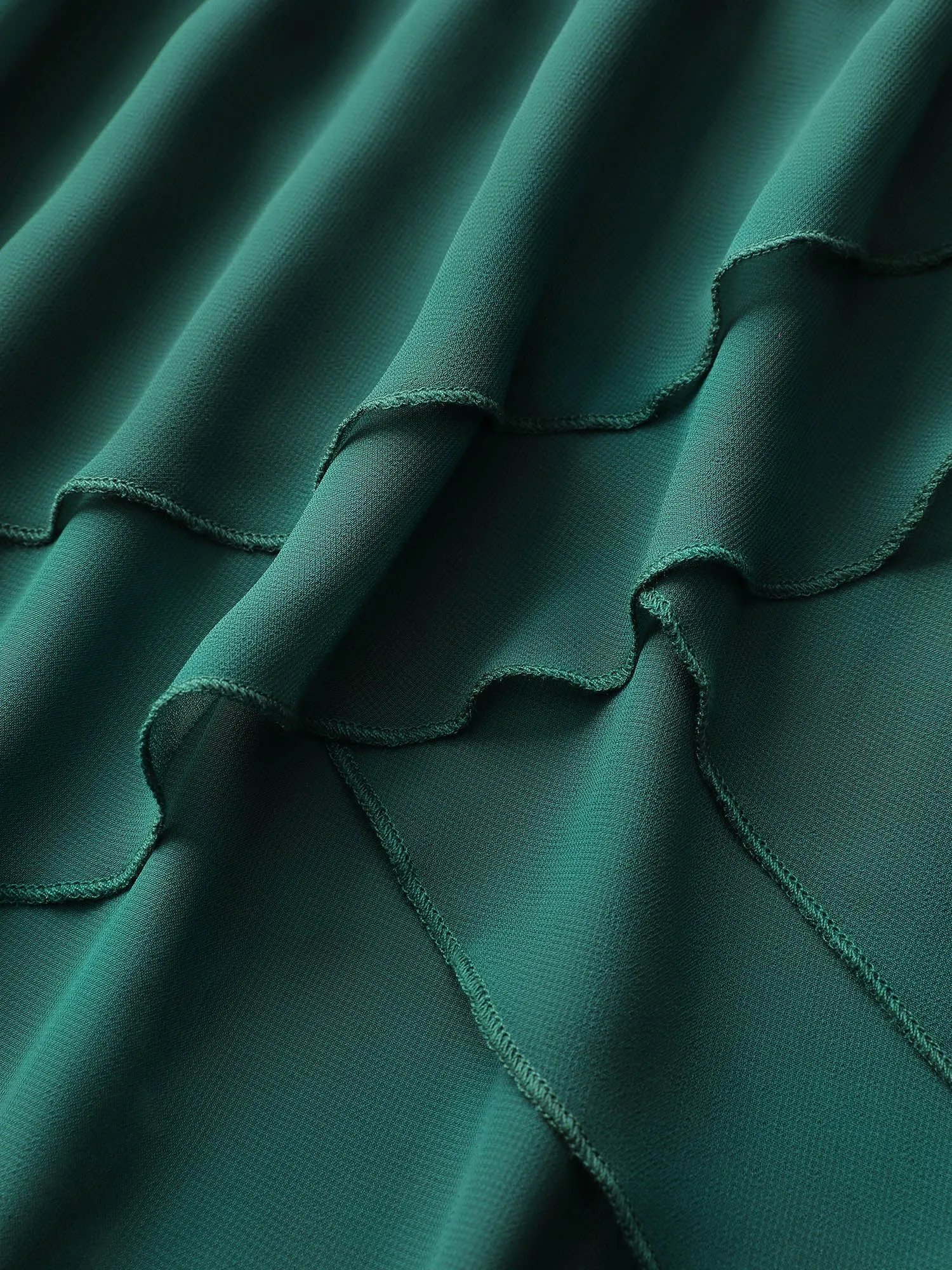 Layered Ruffled Hem Side-Tie Blouse sold by Bloomchic product image thumbnail 5