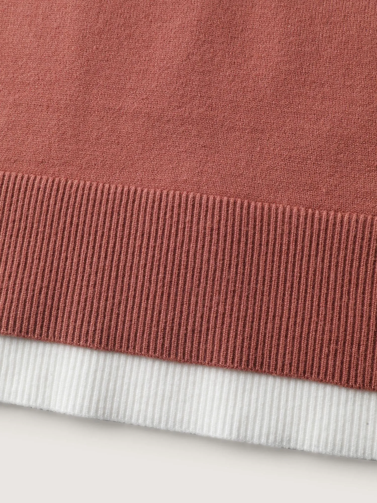 Supersoft 2-in-1 Polo Collar Color Contrast Pullover sold by Bloomchic product image thumbnail 5