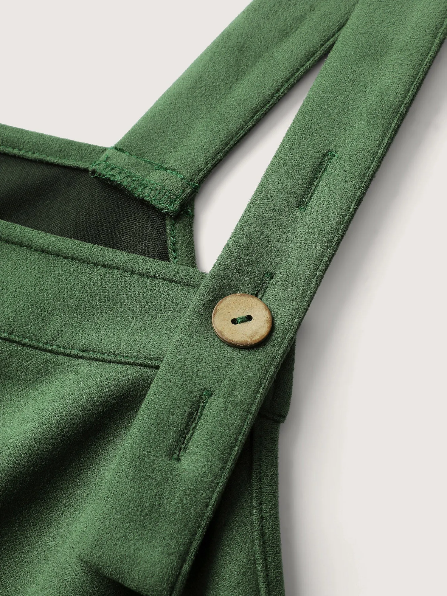 Suede Velvet Patch Pocket Stretchy Jumpsuit sold by Bloomchic product image thumbnail 5