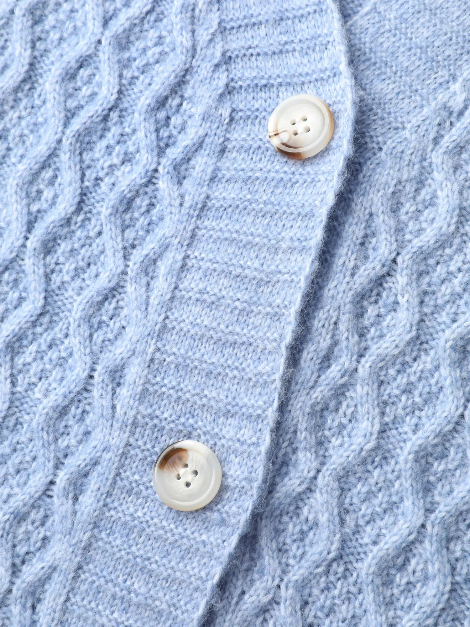 Cable Knit Textured Pockets Cardigan sold by Bloomchic product image thumbnail 5
