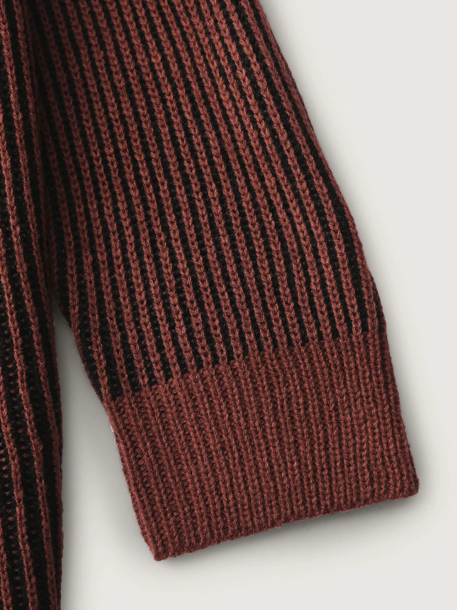 Polo Collar Color Contrast Textured Pullover sold by Bloomchic product image thumbnail 5