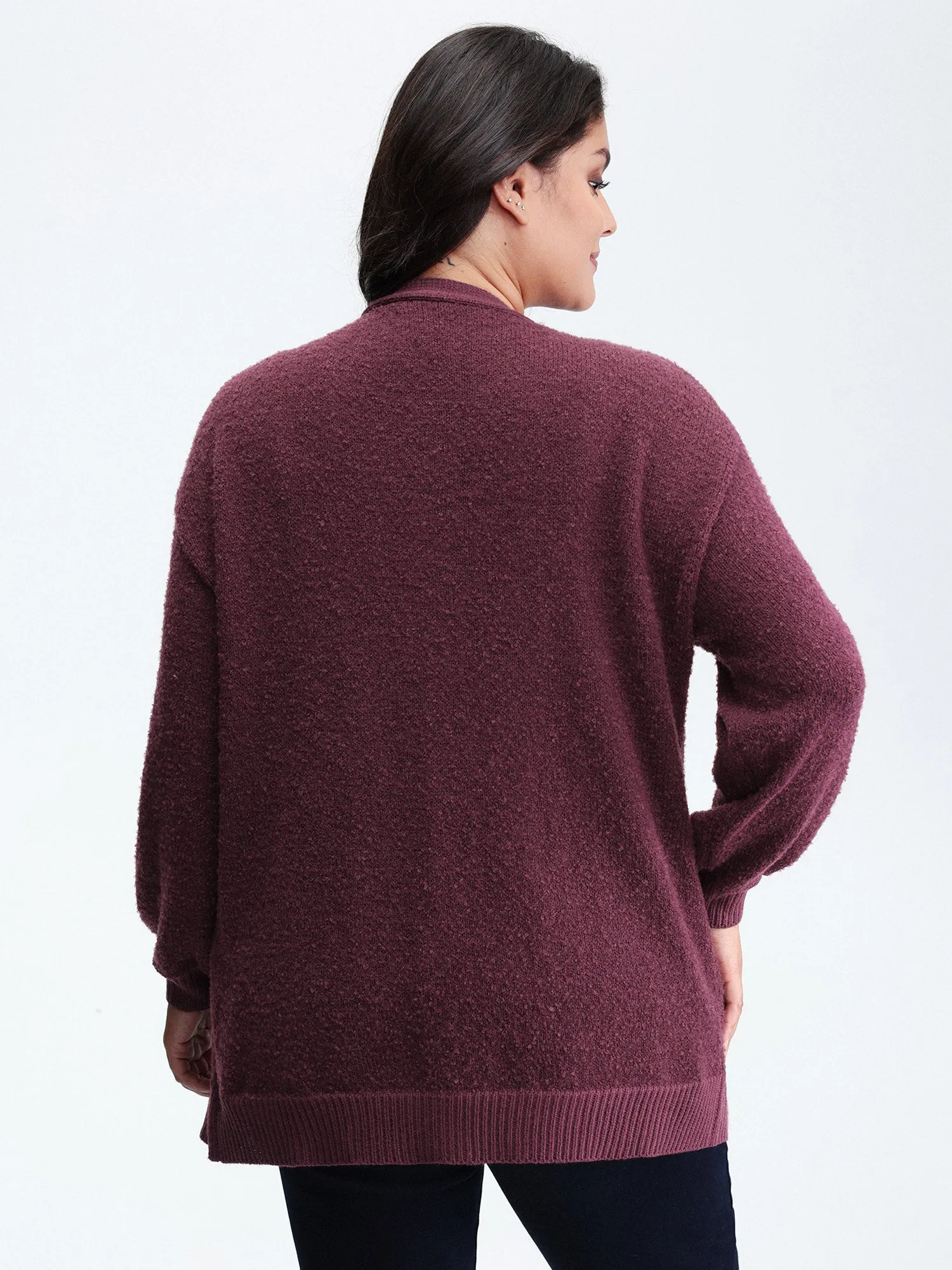 Textured Button Pockets Knit Cardigan sold by Bloomchic product image thumbnail 4