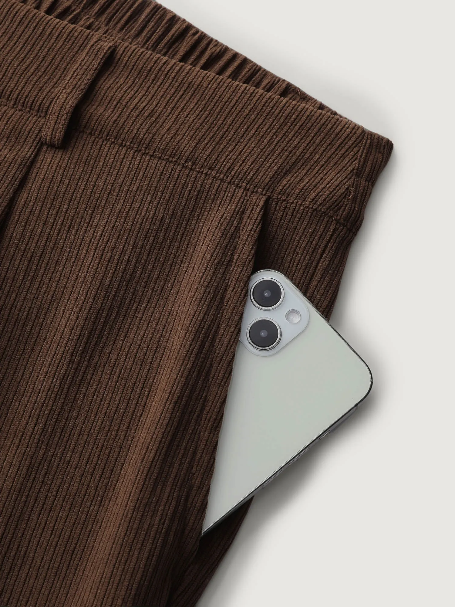 Textured Rolled Cuffs Straight Leg Pants sold by Bloomchic product image thumbnail 5