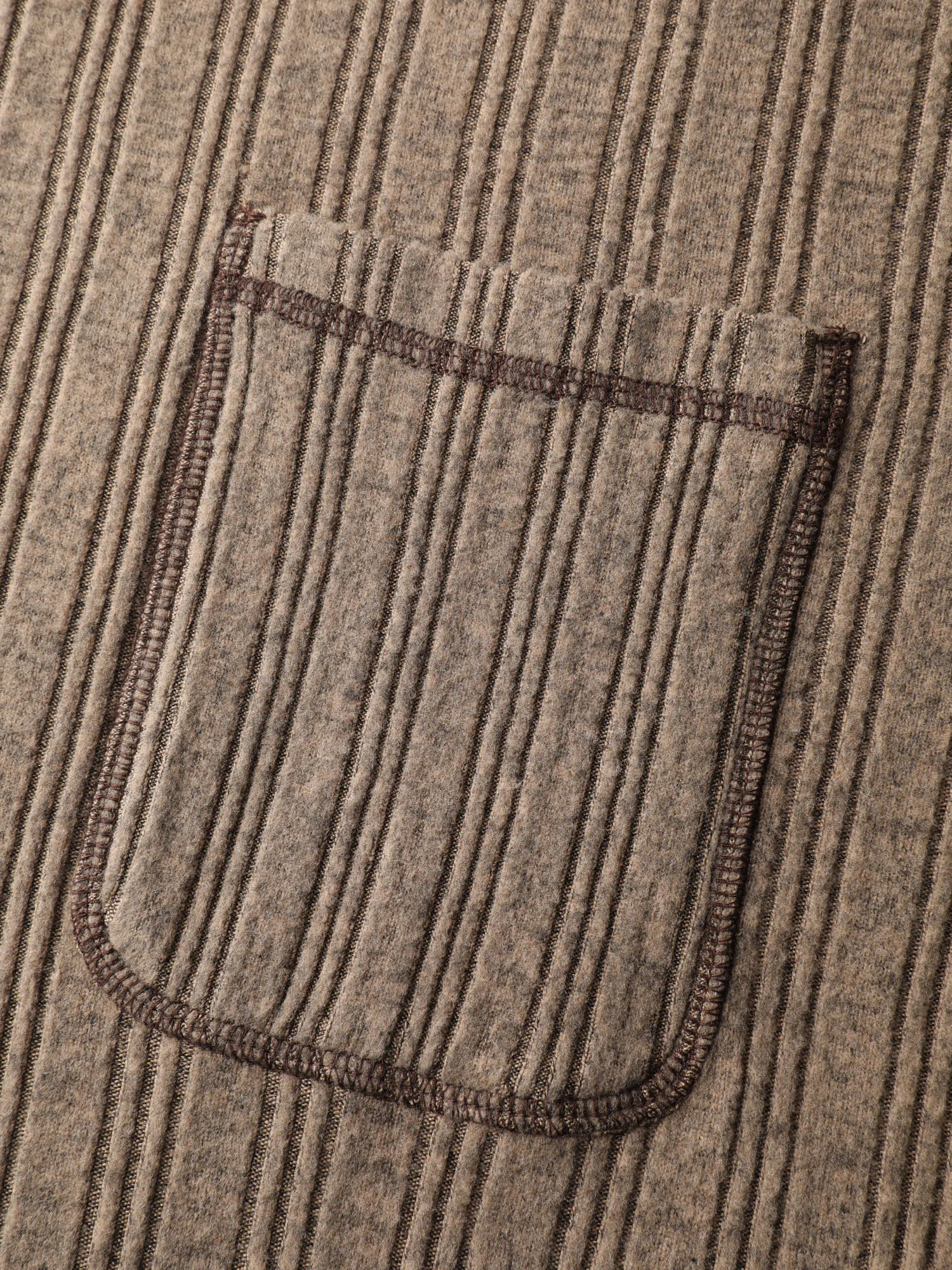 Textured Patch Pocket Round Neck Sweatshirt sold by Bloomchic product image thumbnail 5