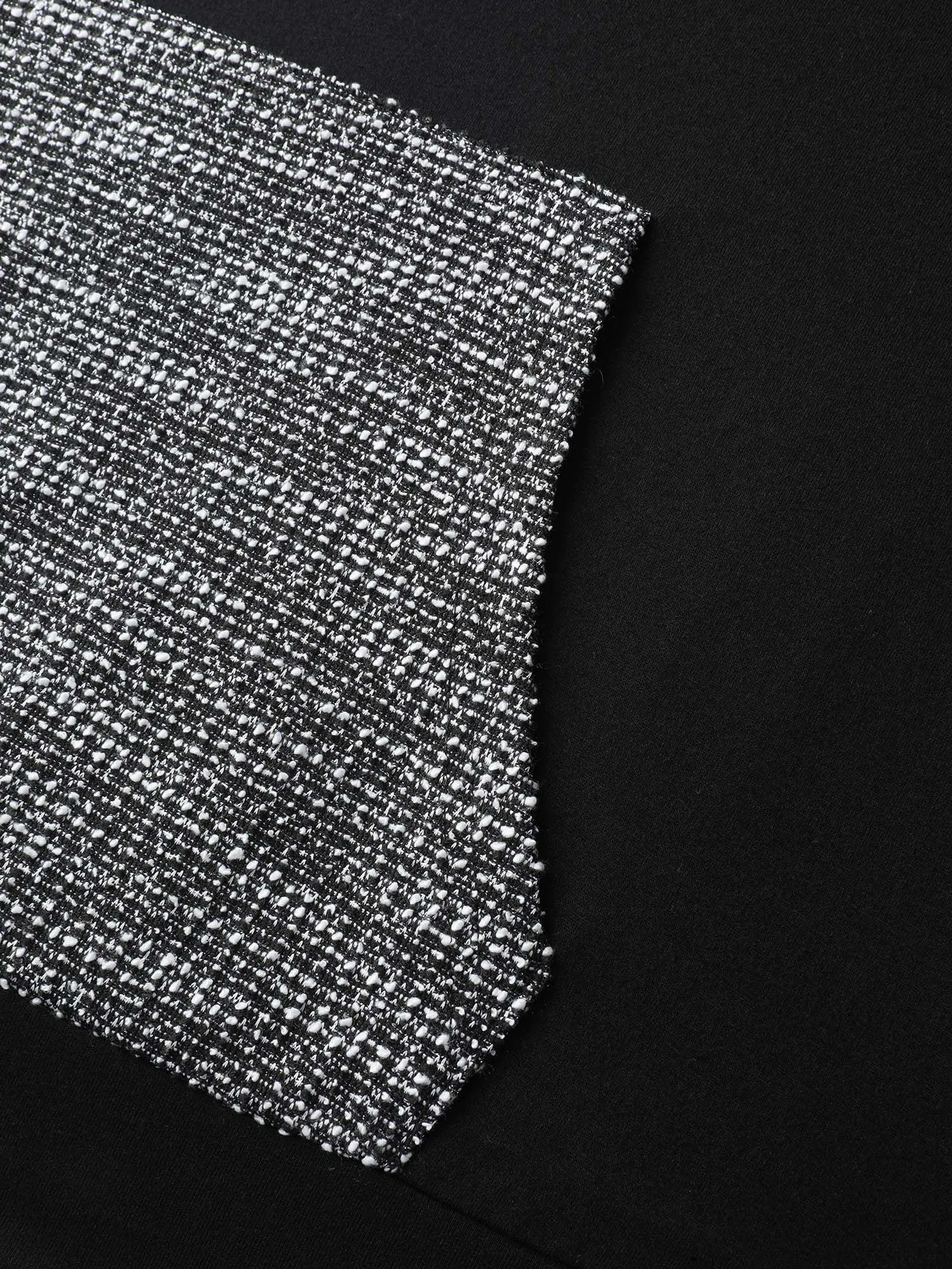 Spliced Color Contrast Textured Hoodie sold by Bloomchic product image thumbnail 5