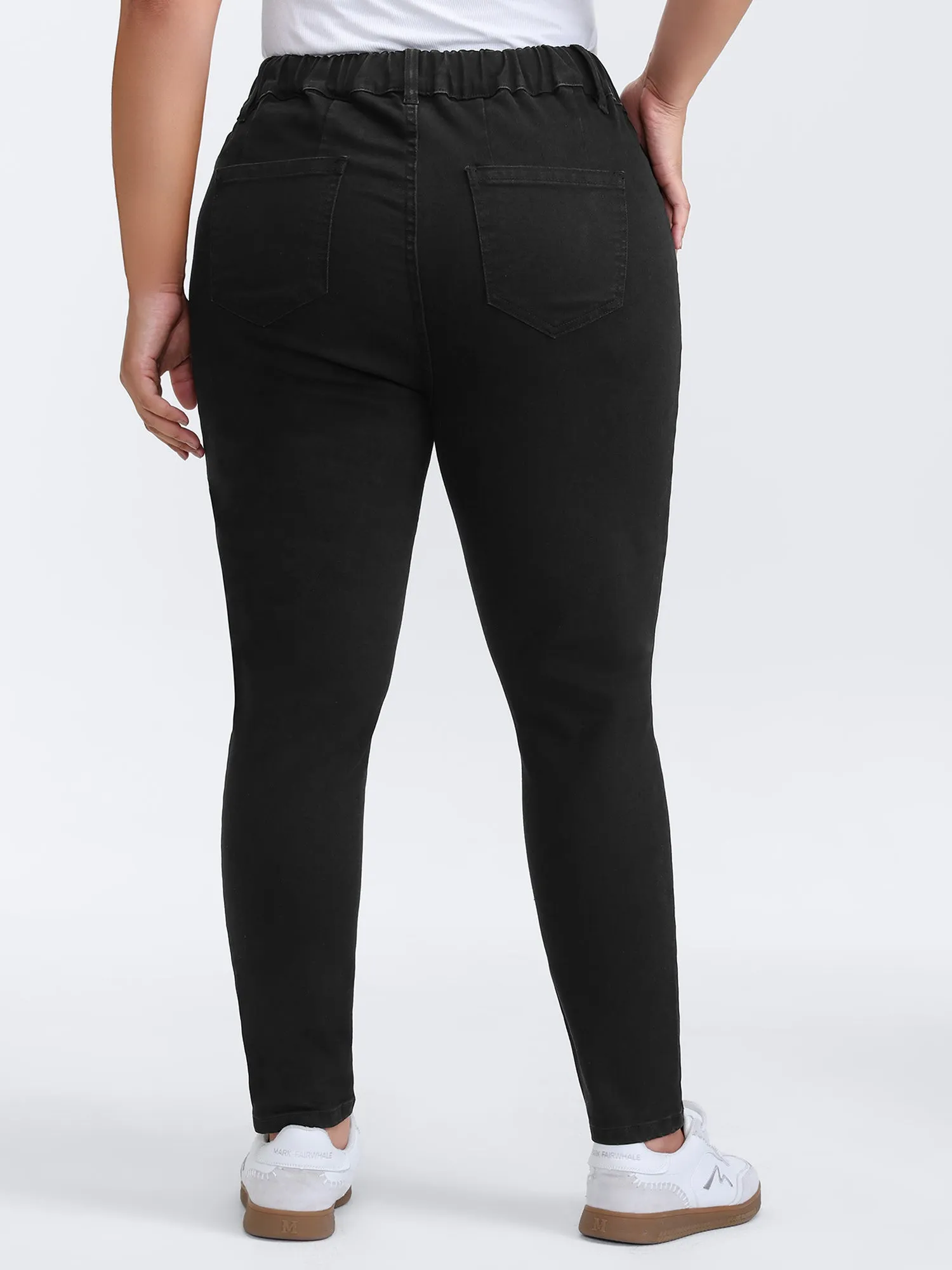 Supersoft Waist Drawstring Skinny-Fit Jeans sold by Bloomchic product image thumbnail 5