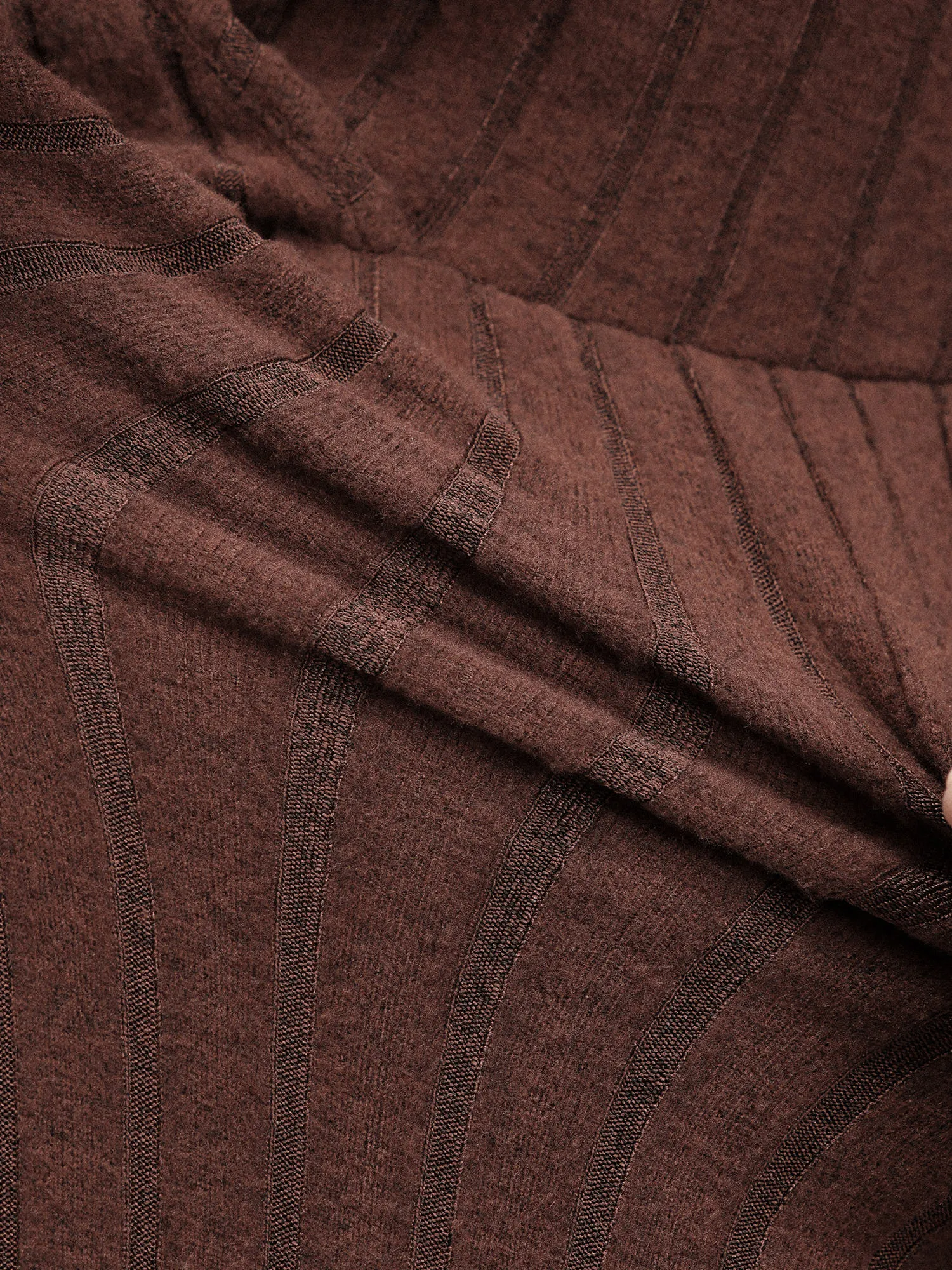 Ribbed Stretchy Cinched-Waist Knit Midi Dress sold by Bloomchic product image thumbnail 4