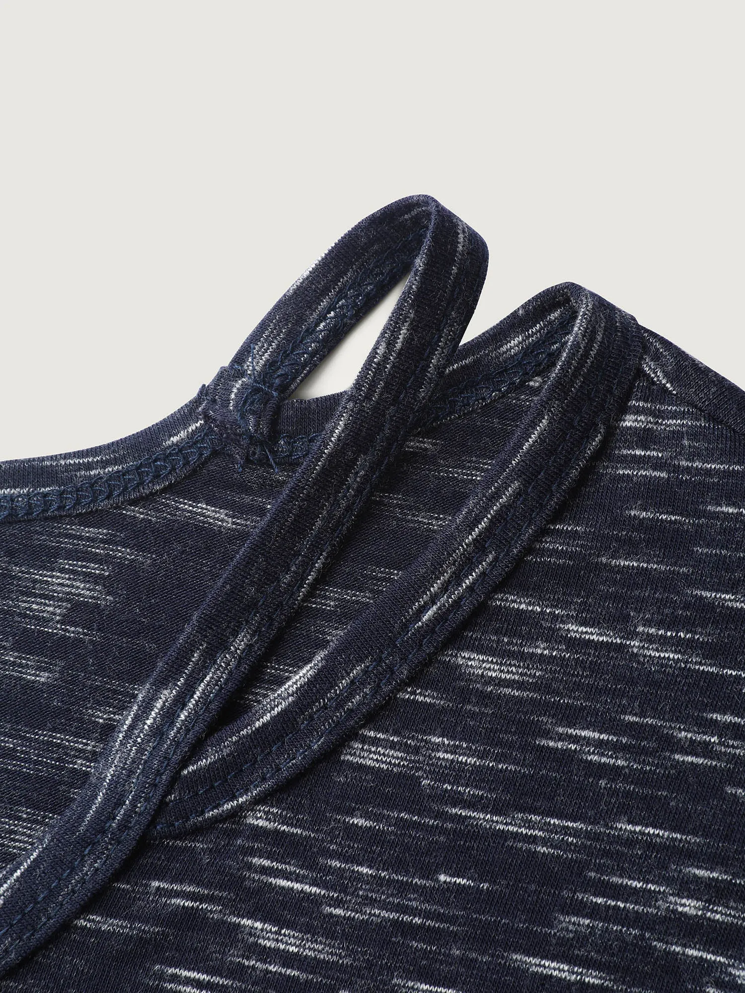 Heather Cut-Out Neckline T-Shirt sold by Bloomchic product image thumbnail 5