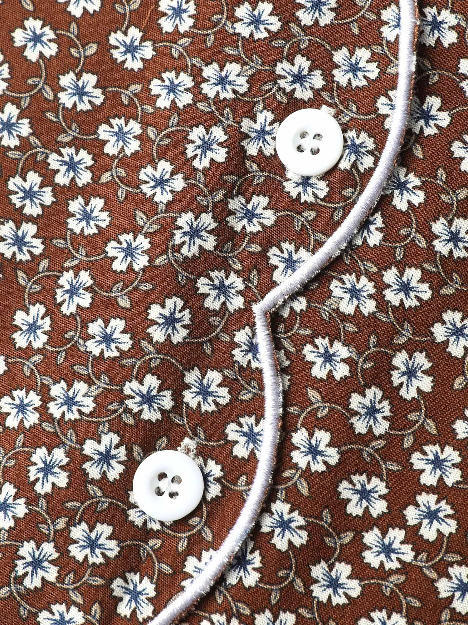 Floral Color Contrast Embroidered Blouse sold by Bloomchic product image thumbnail 5