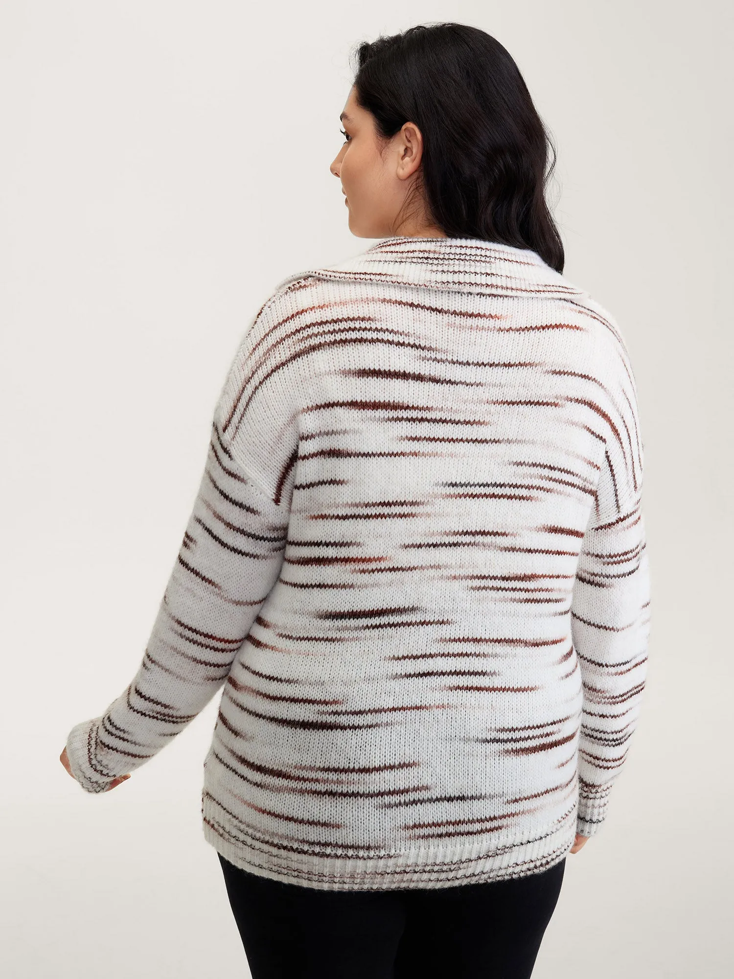 Stretchy Polo Collar Patch Pocket Pullover sold by Bloomchic product image thumbnail 4