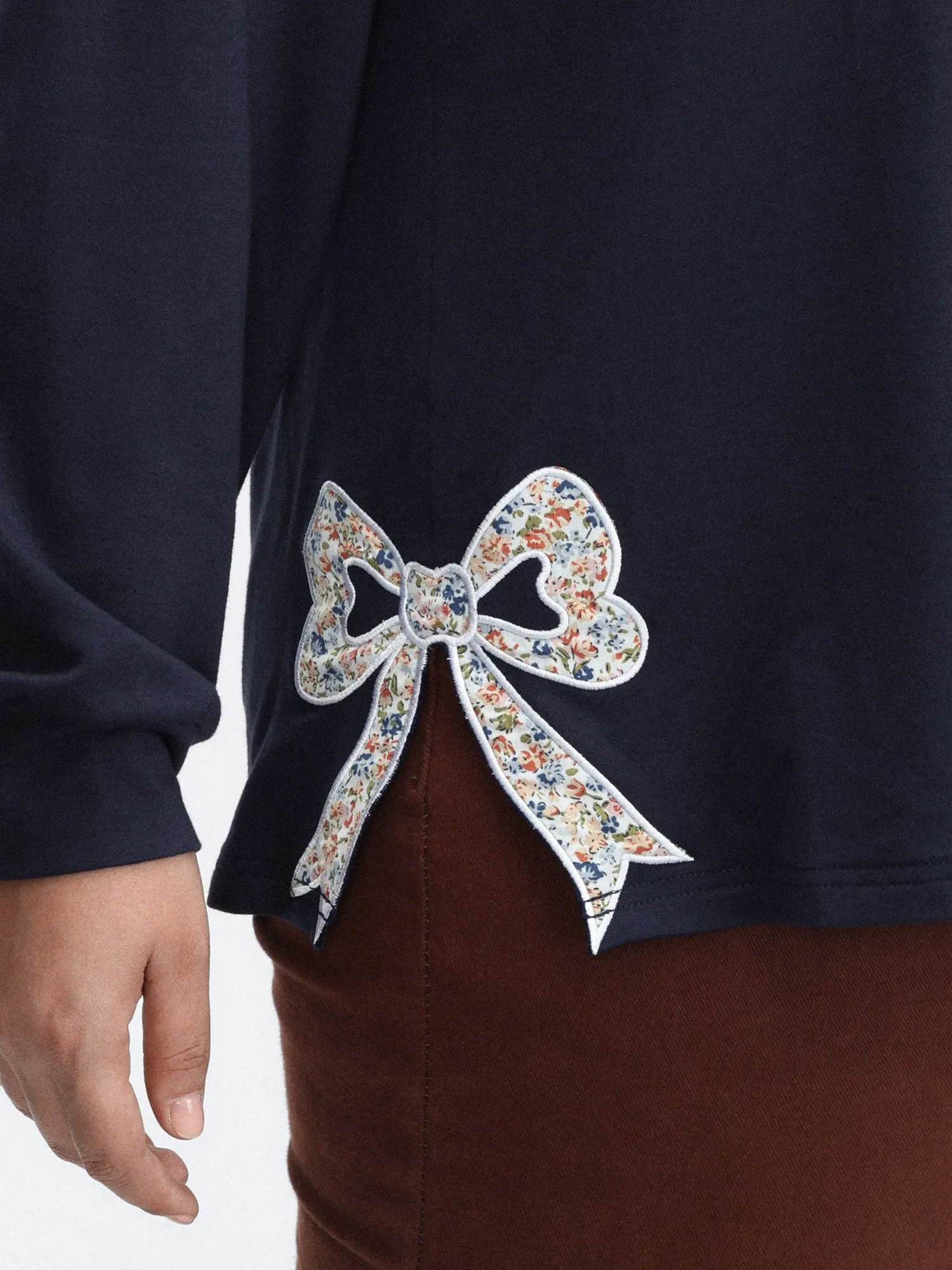 Mama Applique Embroidery Round Neck Sweatshirt sold by Bloomchic product image thumbnail 2