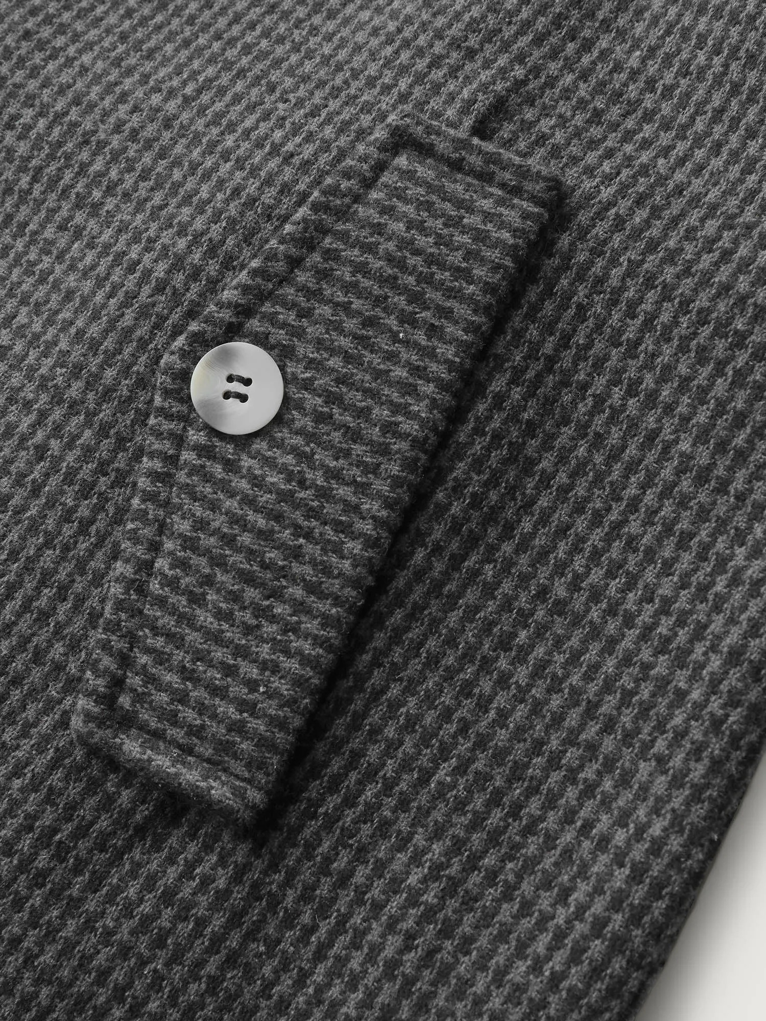 Houndstooth Button Detail Belted Coat sold by Bloomchic product image thumbnail 5