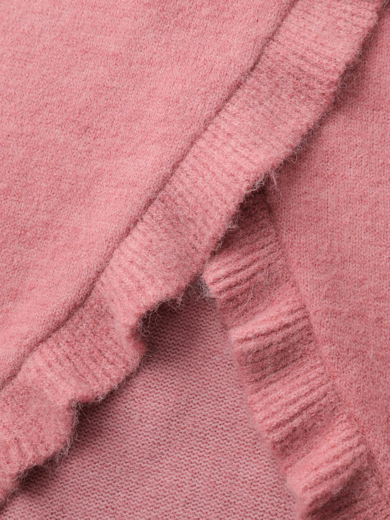 Ruffled Overlap Split Back Pullover sold by Bloomchic product image thumbnail 5