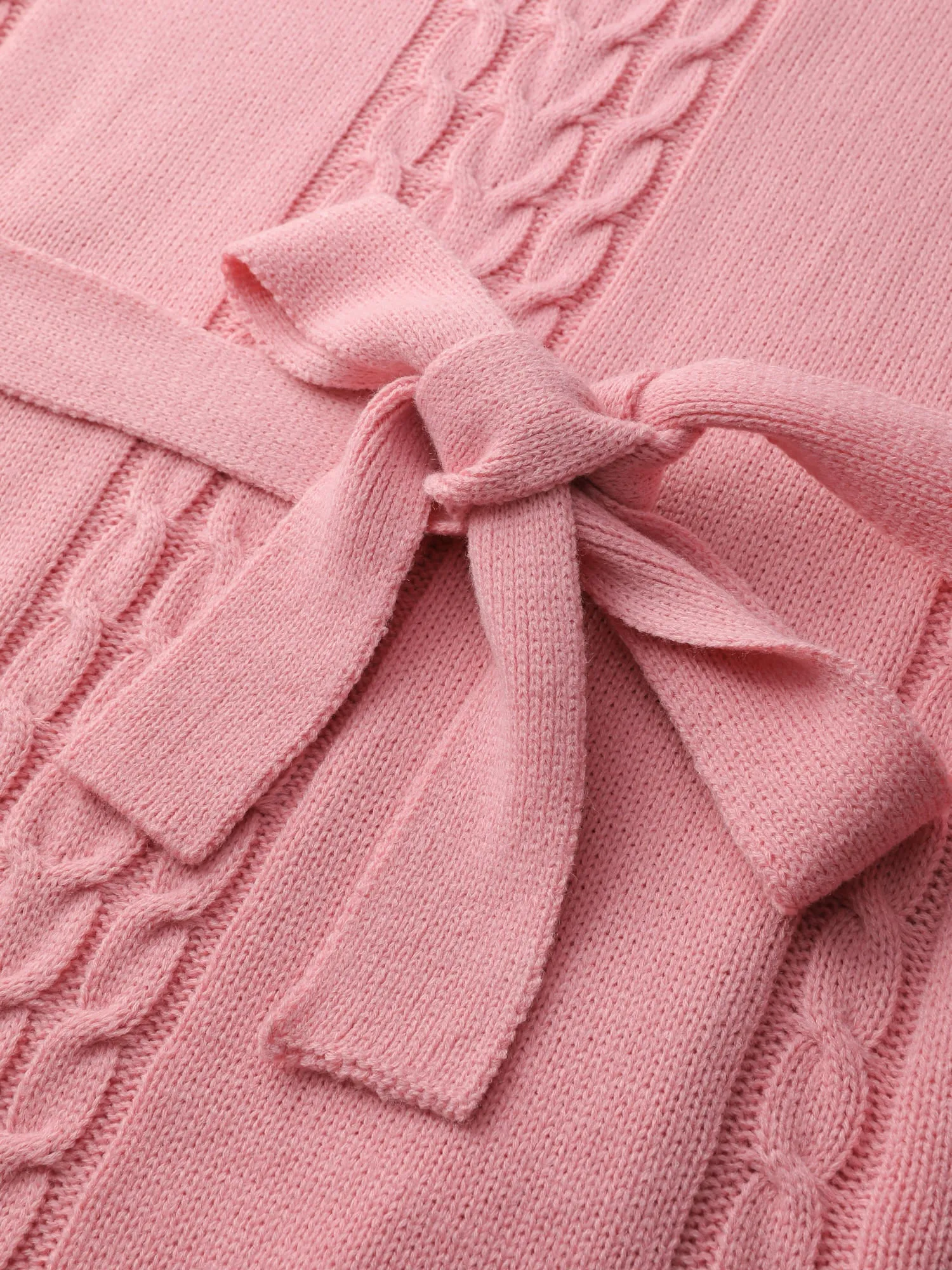 Textured Ruffled Hem Belted Knit Midi Dress sold by Bloomchic product image thumbnail 5